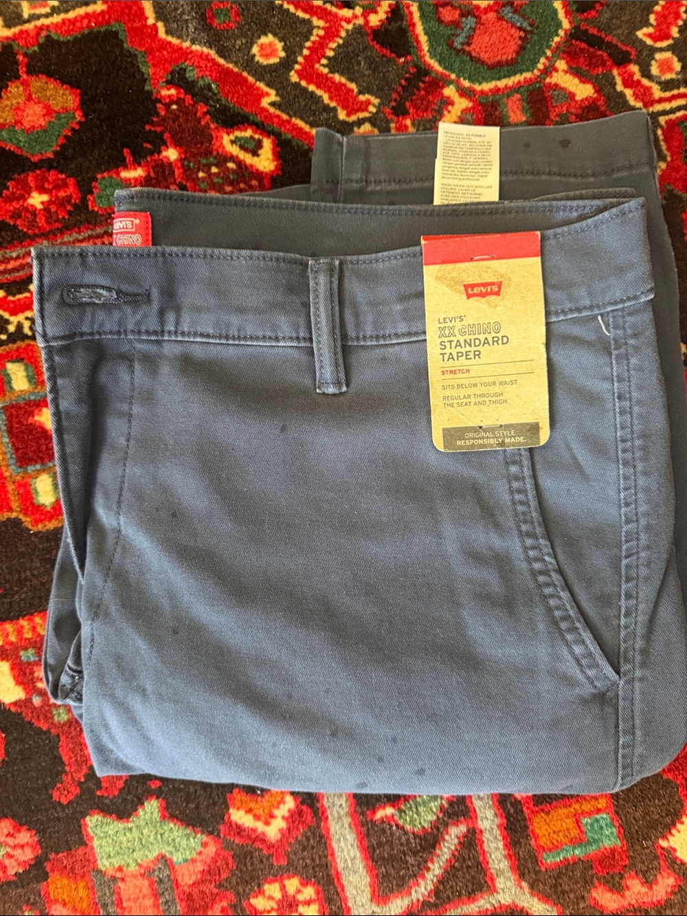 Levi's Men's Standard Taper Chino Pants - Navy Blue